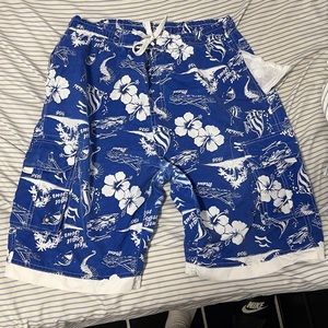 Blue swimming trunks